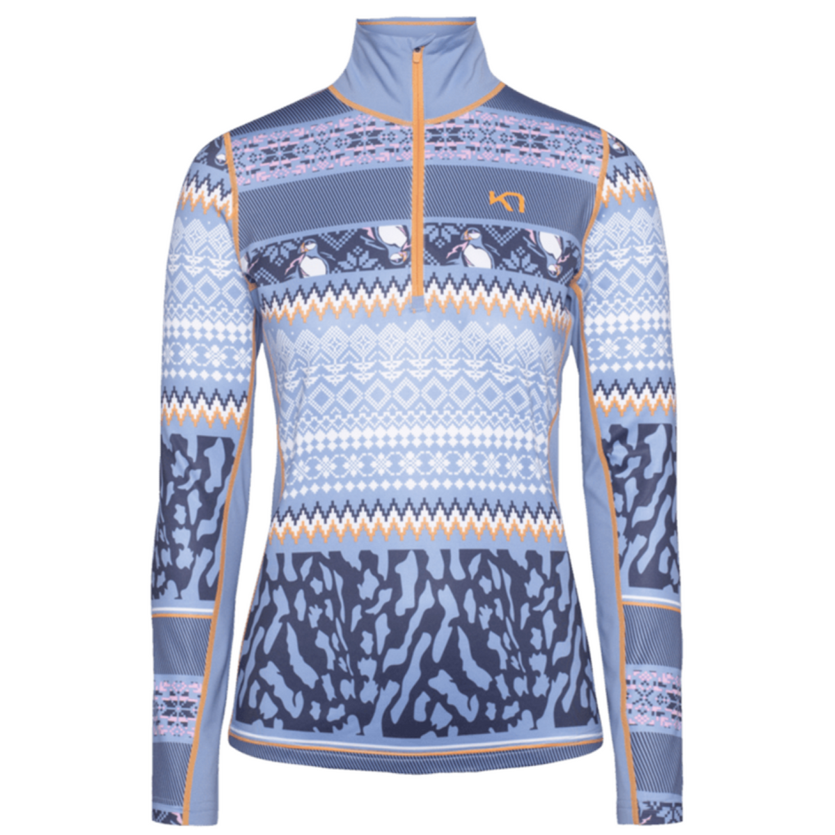 Kari Traa Lilja Half Zip in BLAU