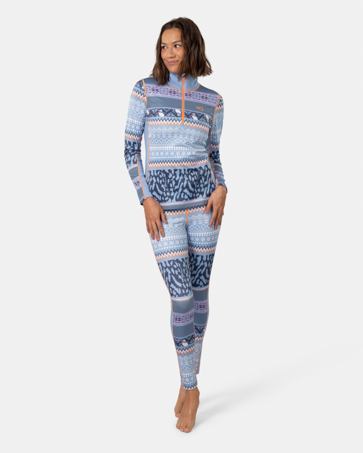 Kari Traa Lilja Half Zip in BLAU