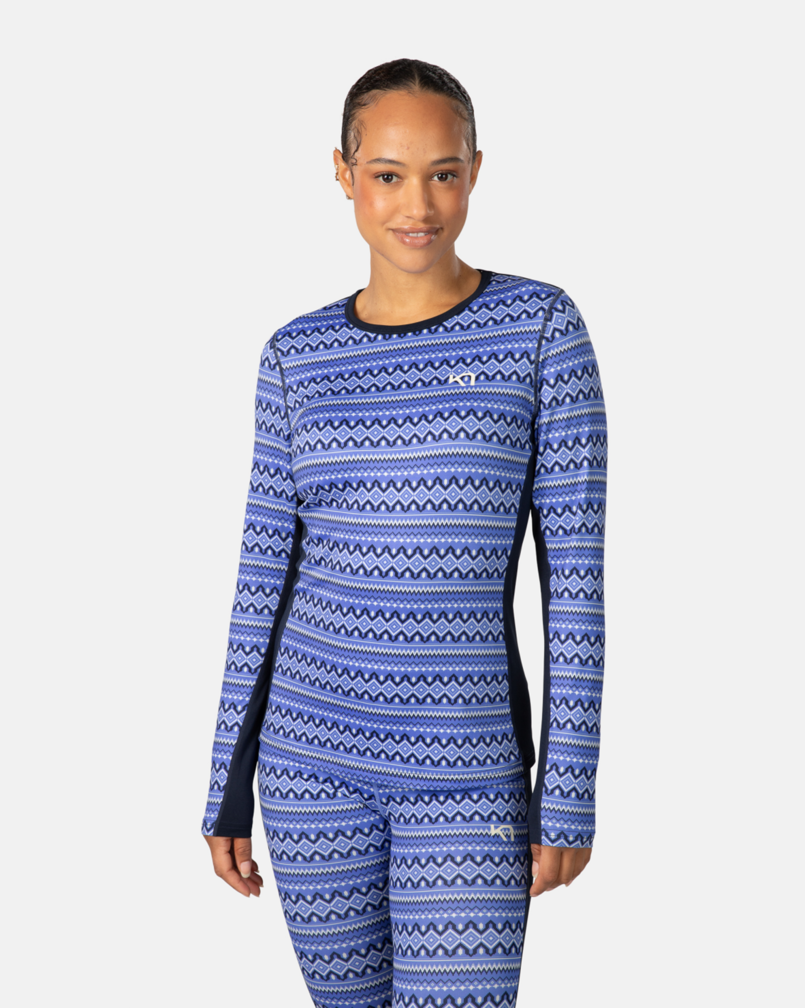 Kari Traa Lilja Long Sleeve in BLAU