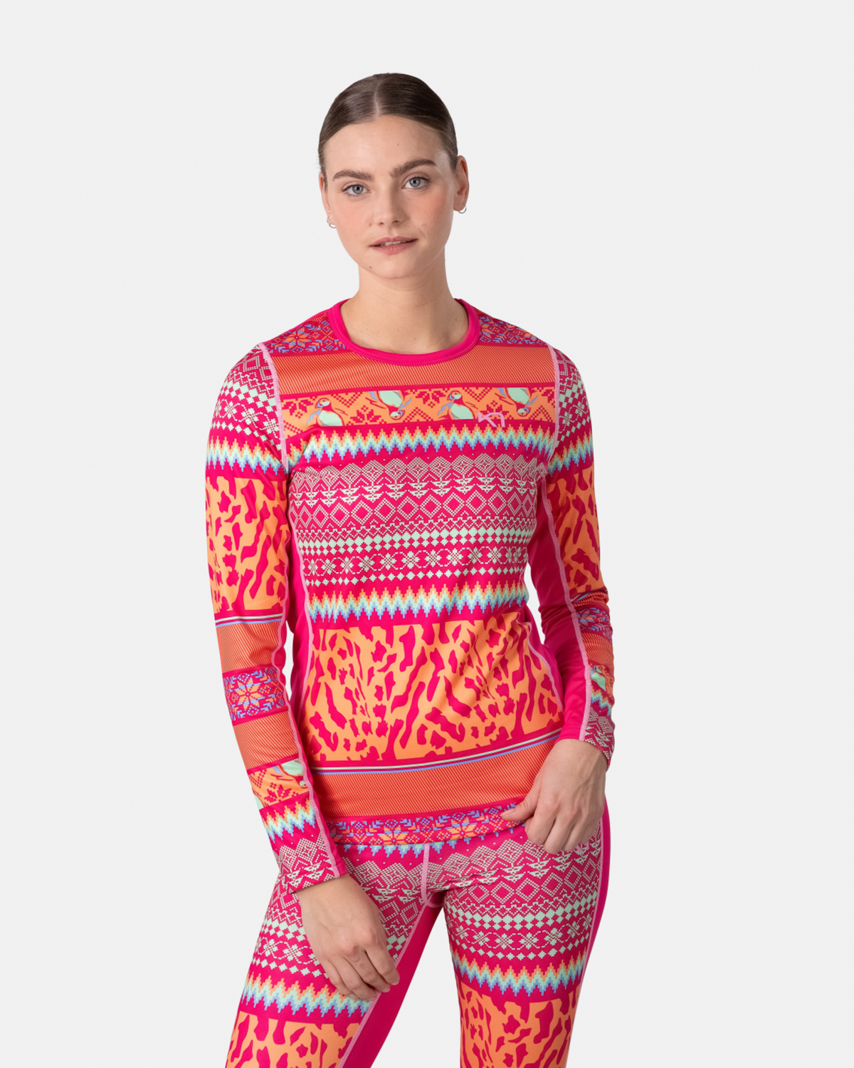 Kari Traa Lilja Long Sleeve in PINK