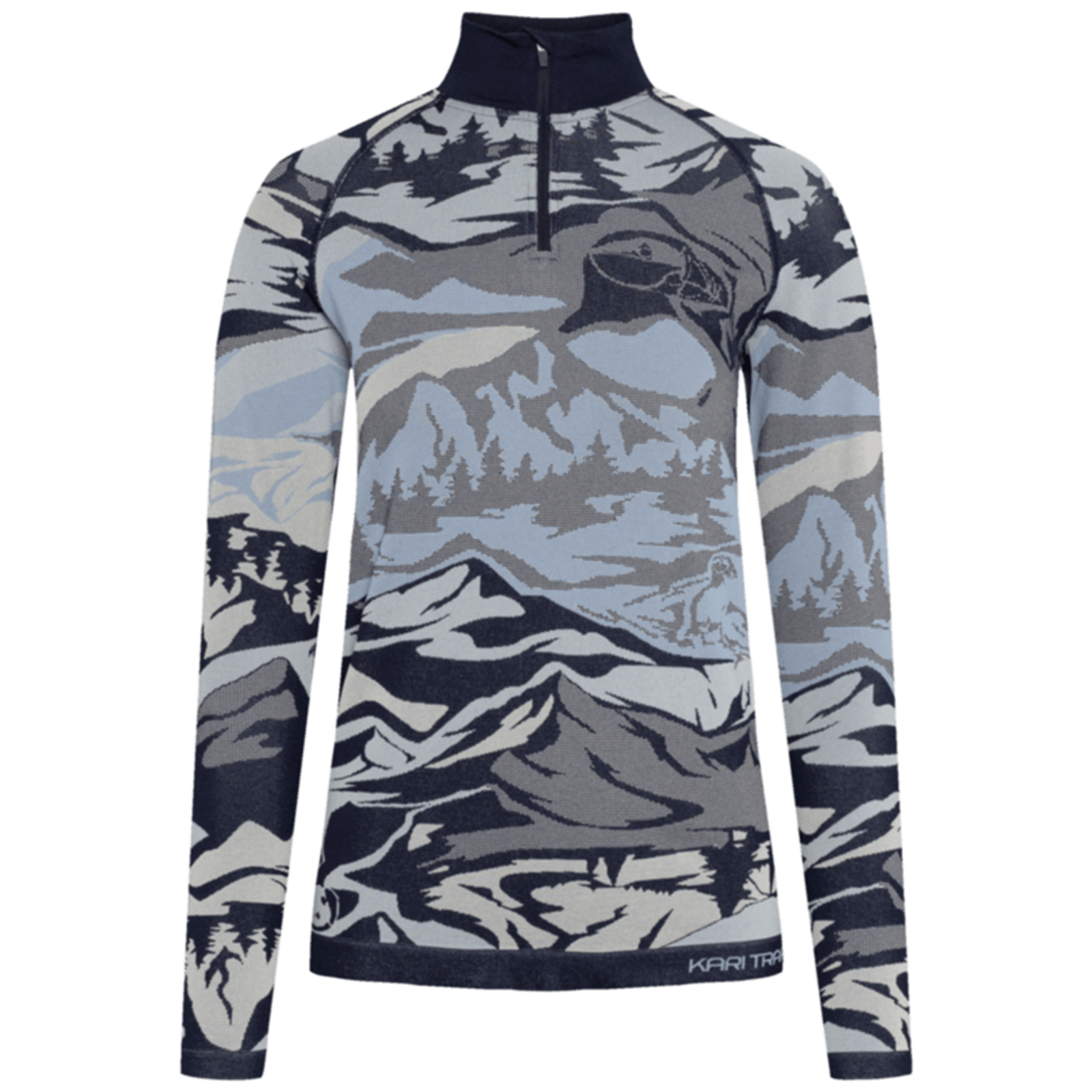Kari Traa Mille Half Zip in BLAU