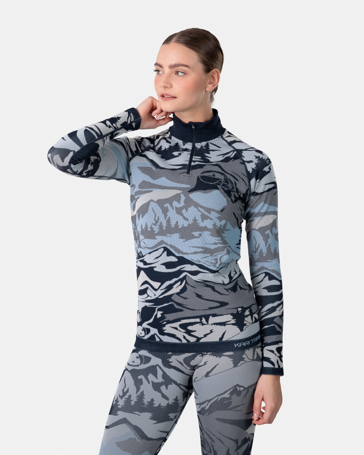 Kari Traa Mille Half Zip in BLAU