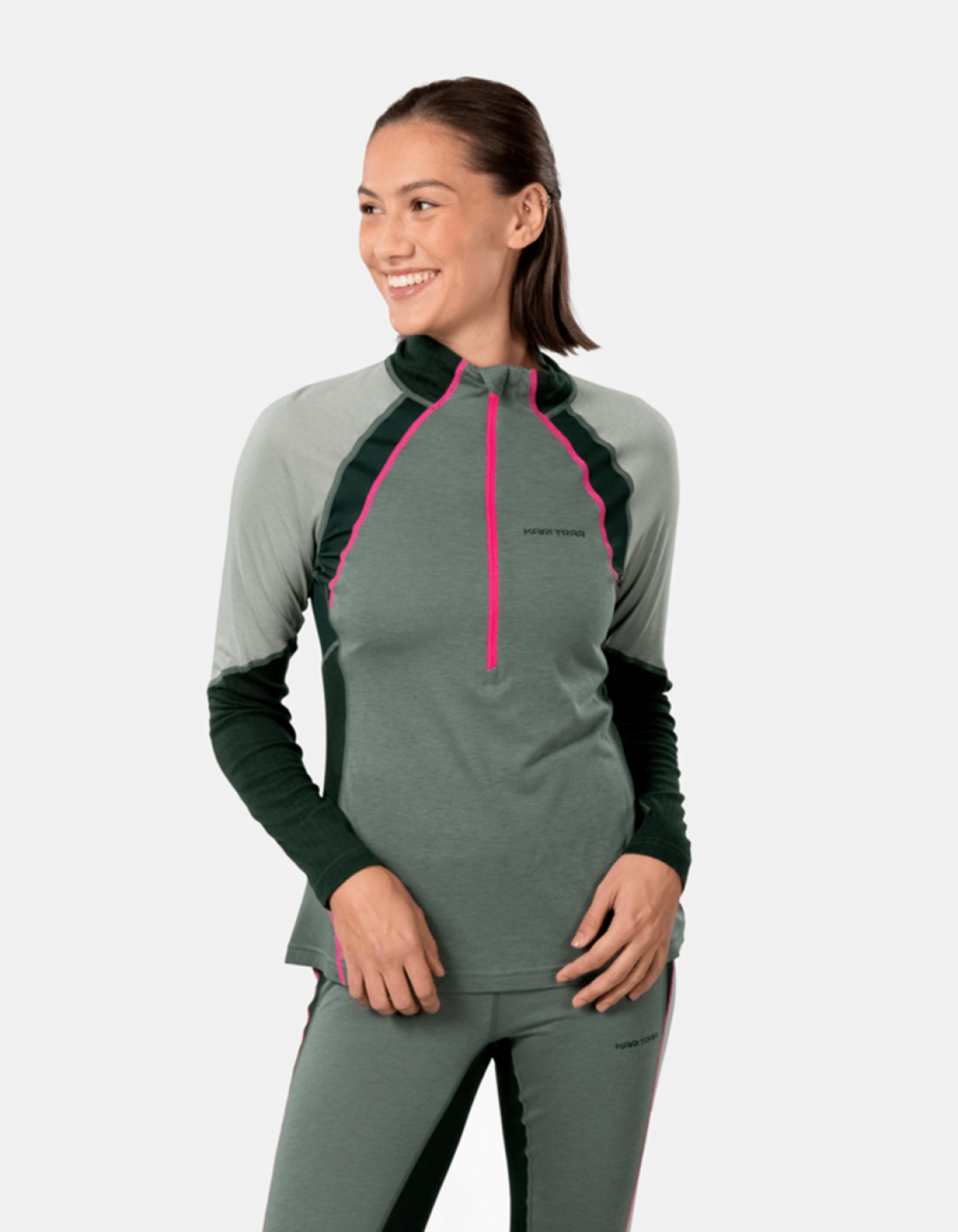 Kari Traa Alma Half Zip in GRÜN