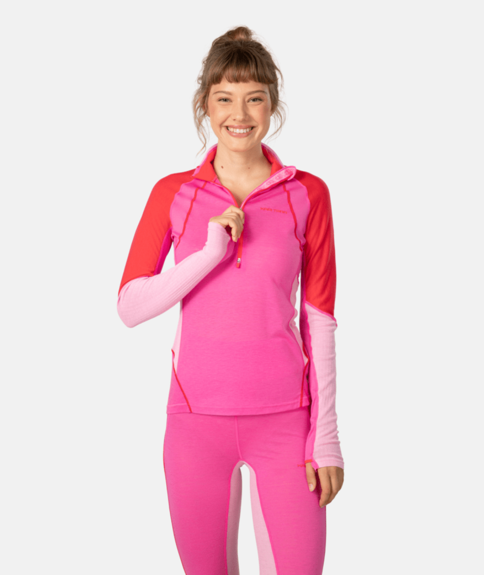 Kari Traa Alma Half Zip in PINK