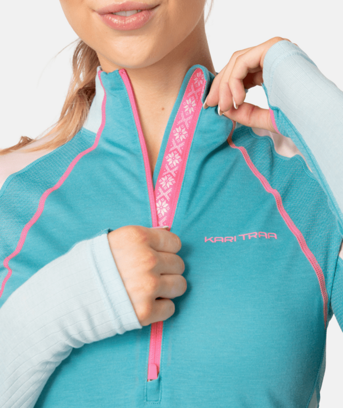Kari Traa Alma Half Zip in BLAU