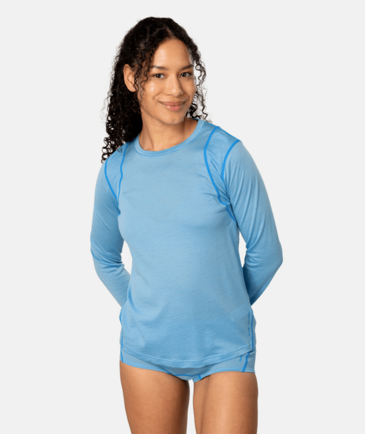Kari Traa Embla Wool Long Sleeve in BLAU