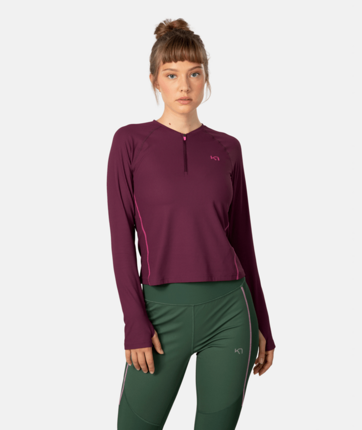 Kari Traa Linnea Long Sleeve in VIOLETT
