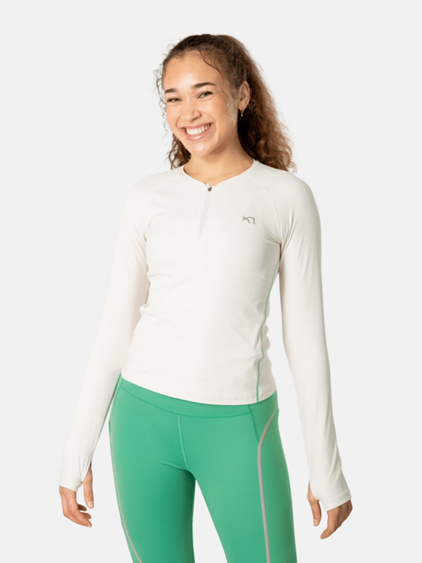 Kari Traa Linnea Long Sleeve in BEIGE