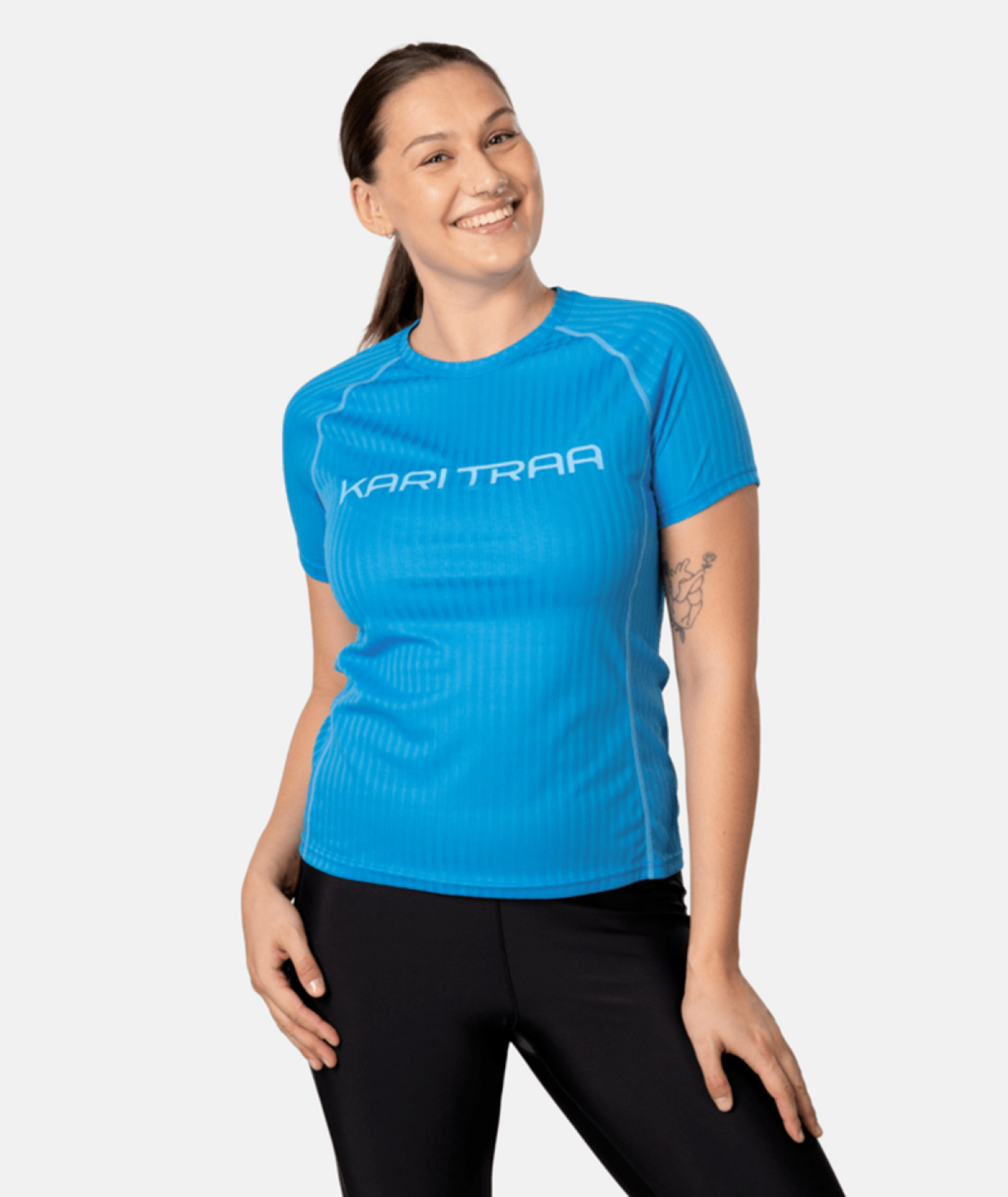 Kari Traa Ella Baselayer Tee in BLAU