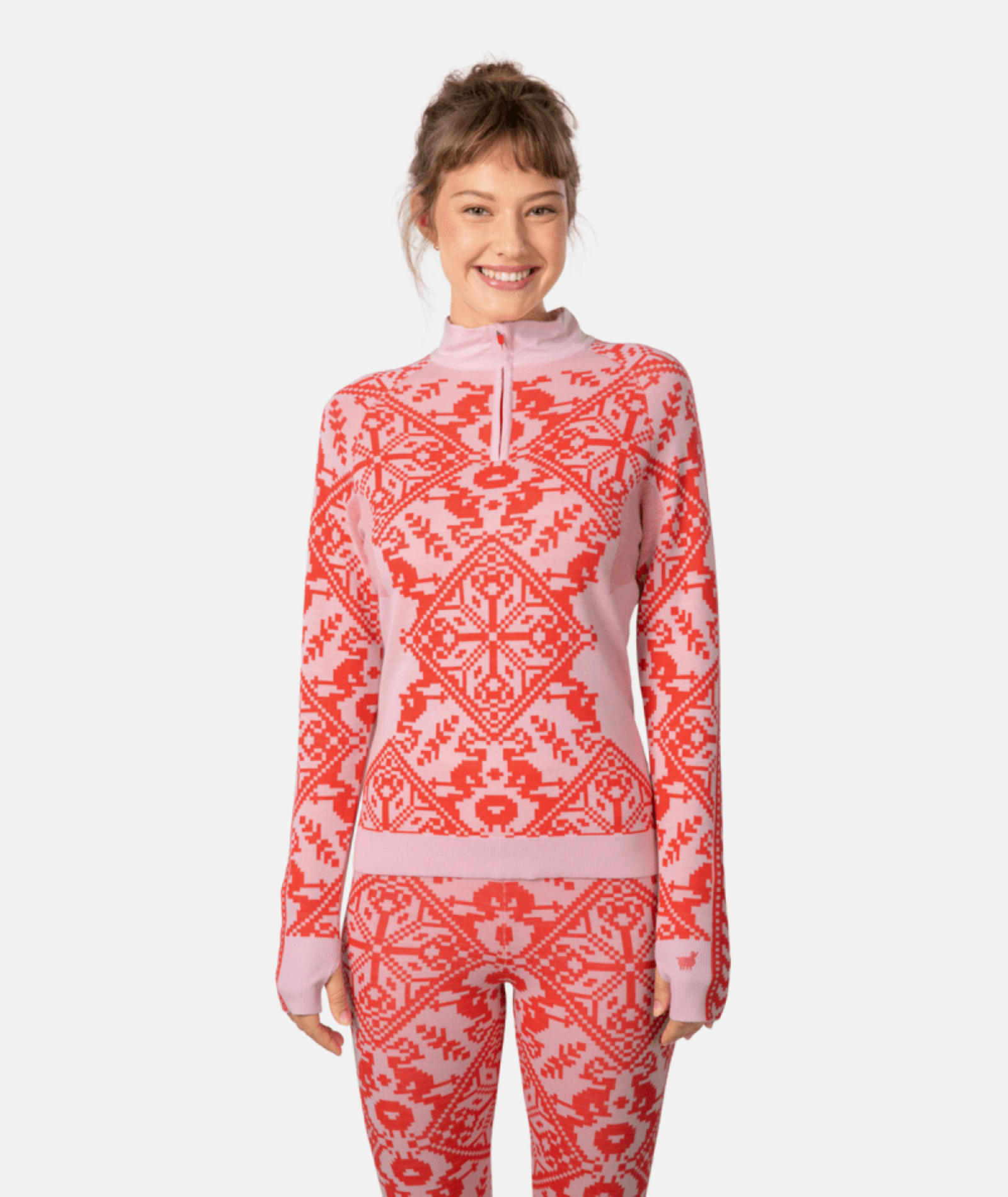 Kari Traa Saga Half Zip in ROT