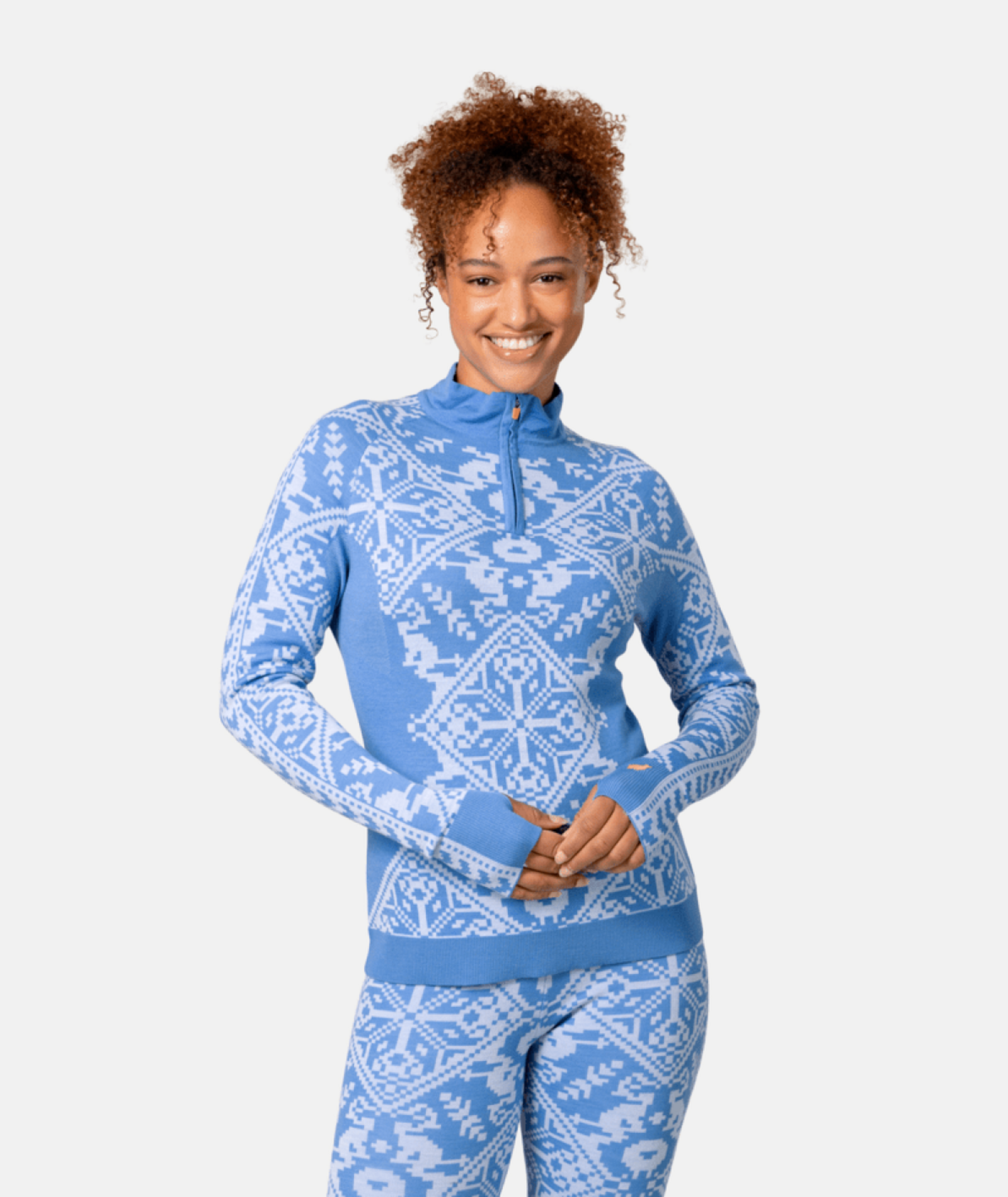 Kari Traa Saga Half Zip in BLAU