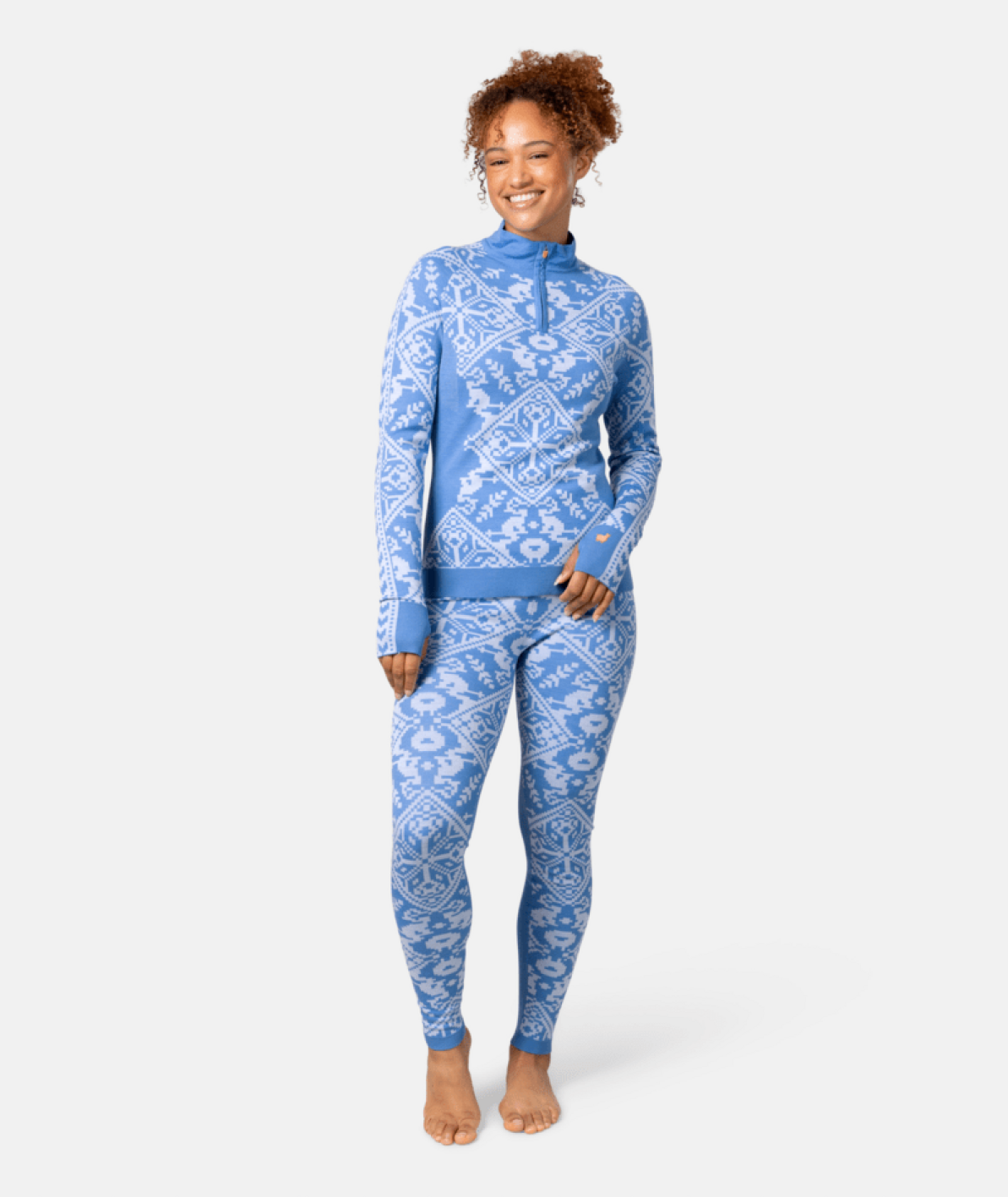 Kari Traa Saga Half Zip in BLAU