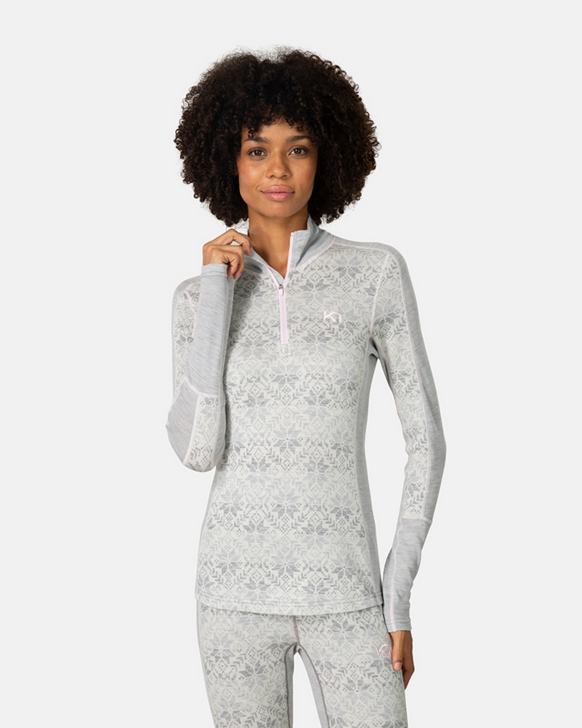 Kari Traa Anna Half Zip in GRAU
