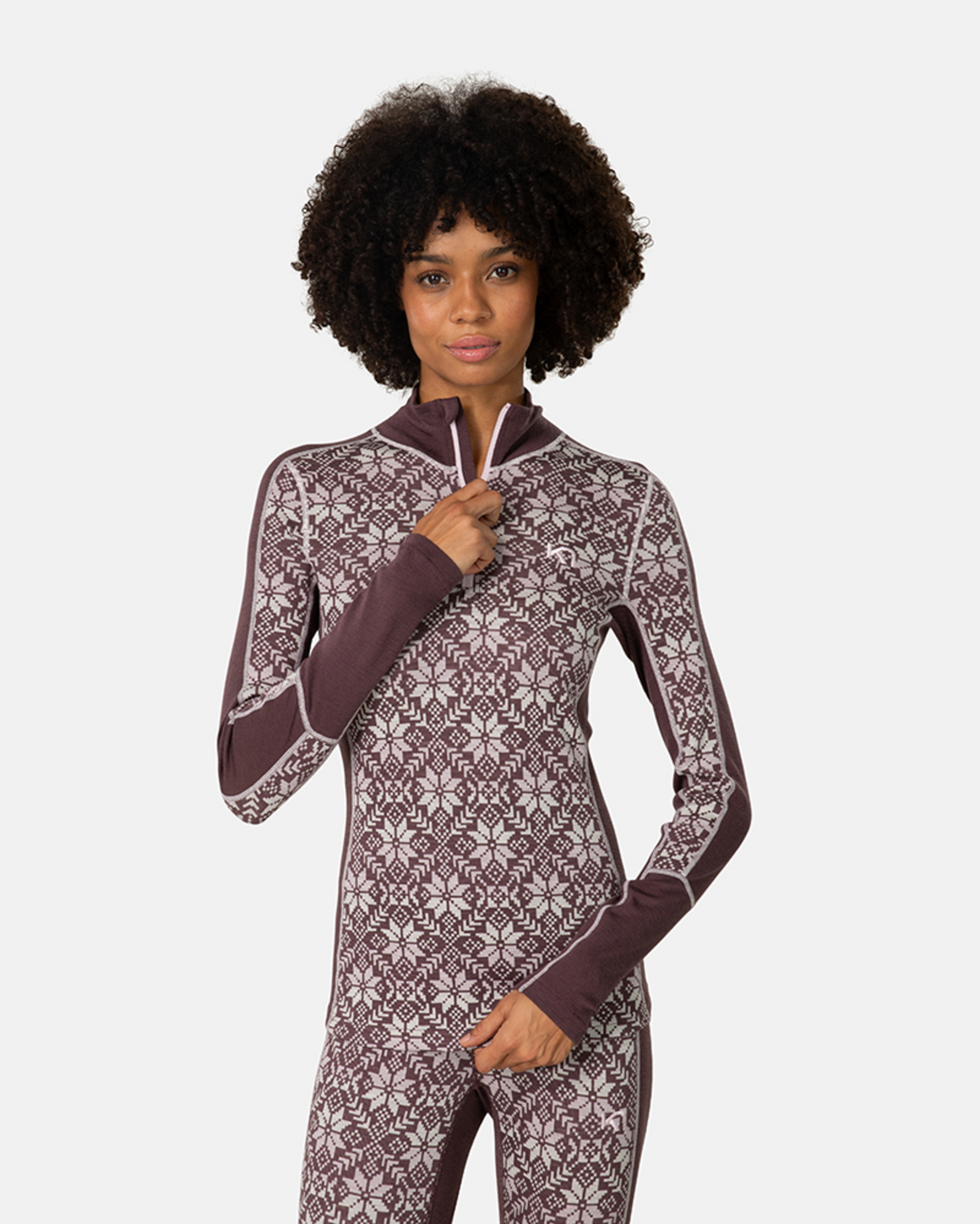 Kari Traa Anna Half Zip in BRAUN