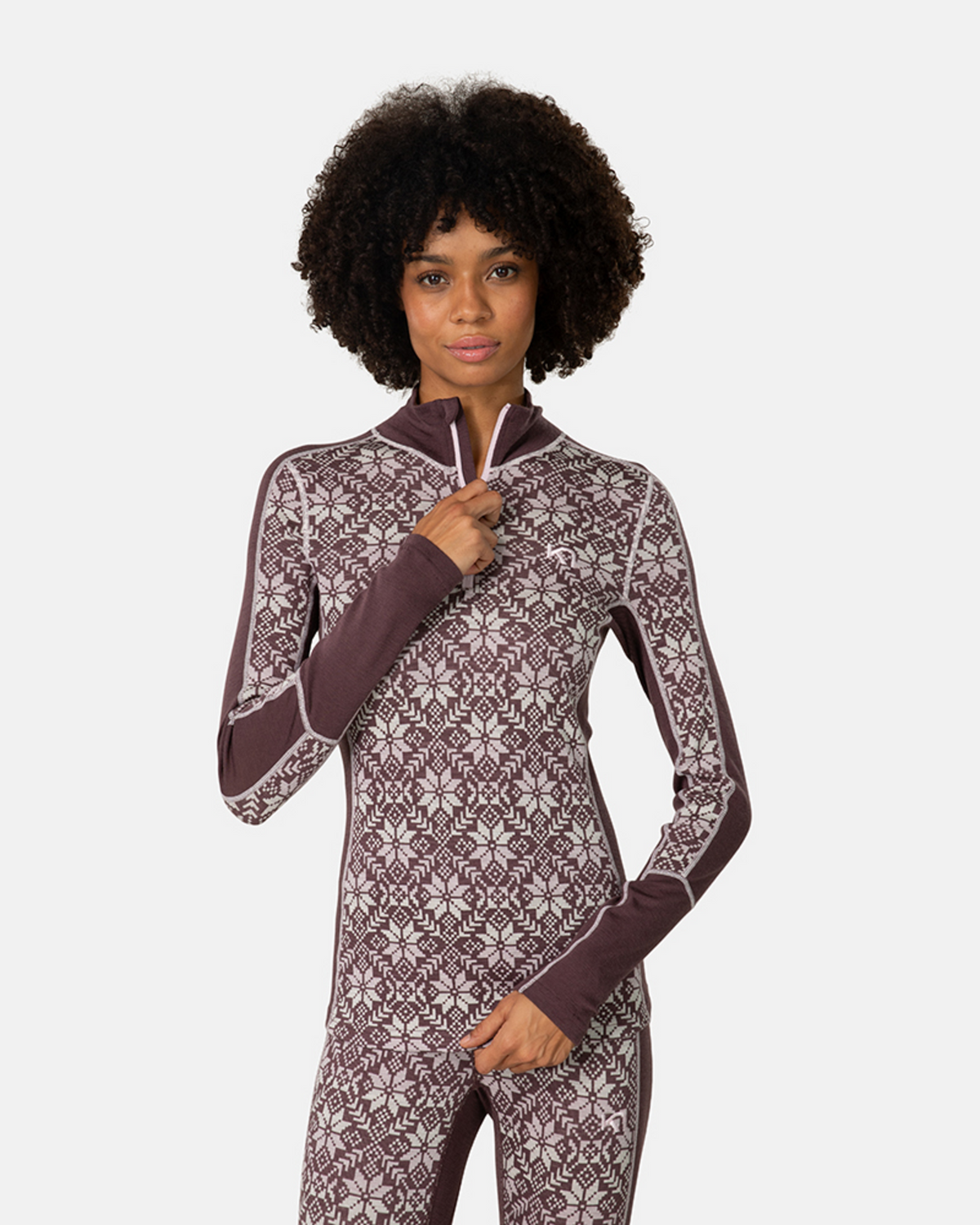 Kari Traa Anna Half Zip in BRAUN