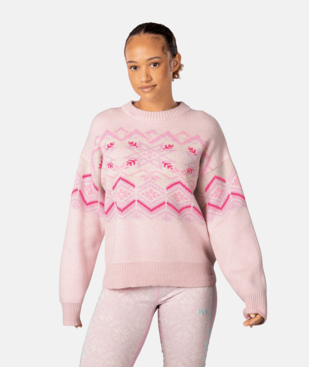 Kari Traa Rachel Sweater in PINK
