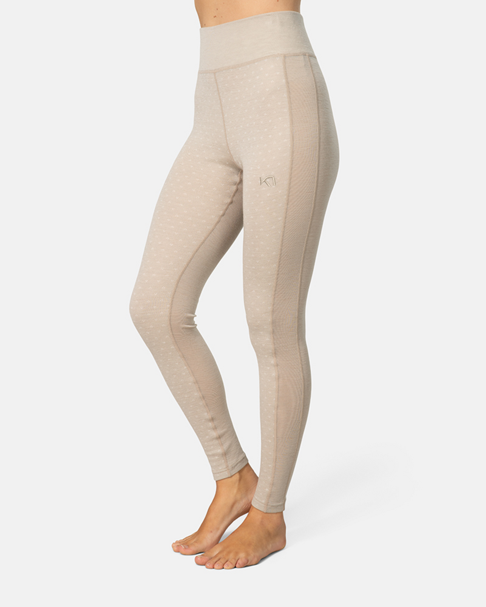 Kari Traa Vilma High Waist Pants in BEIGE