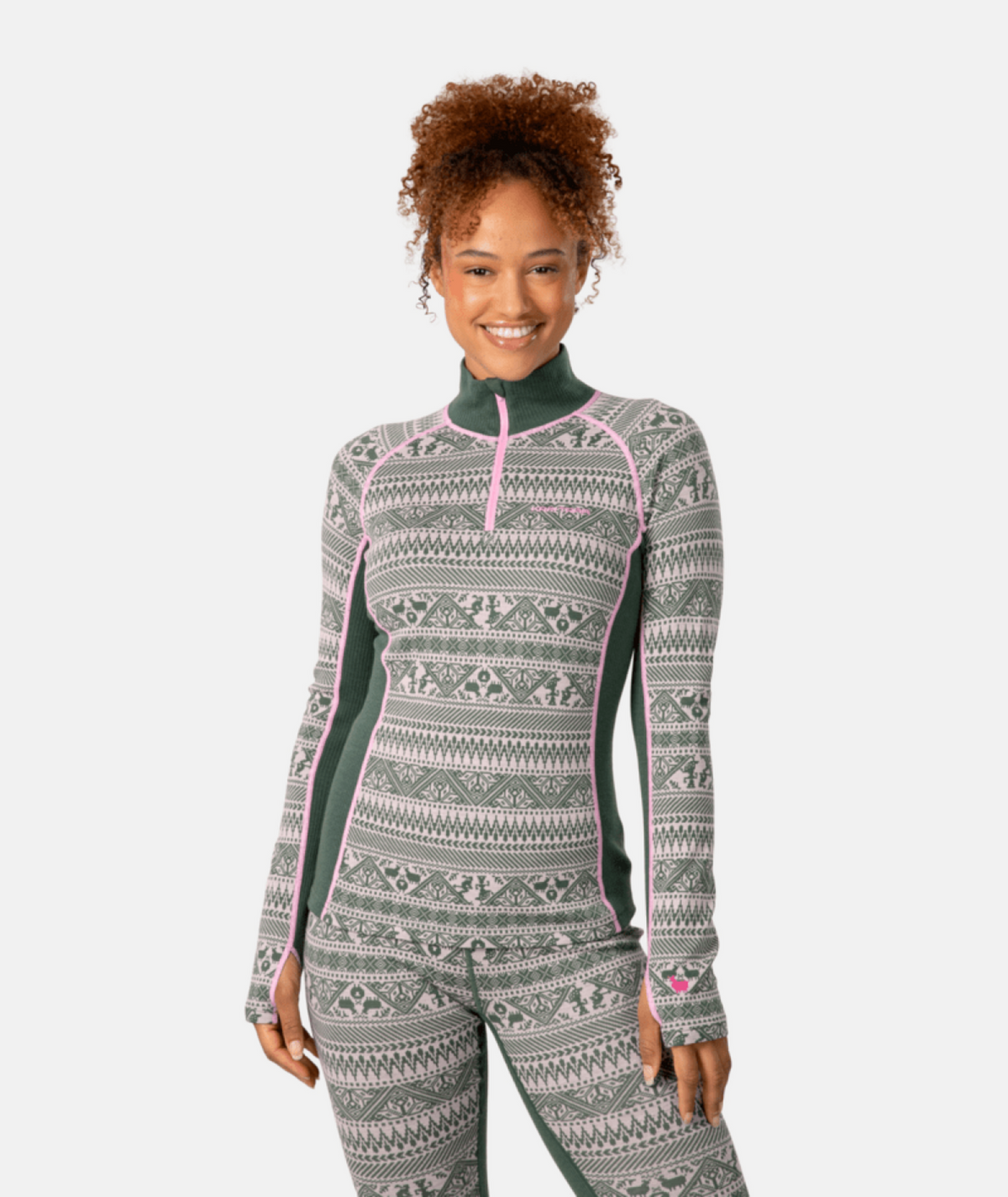 Kari Traa Tale Half Zip in GRÜN
