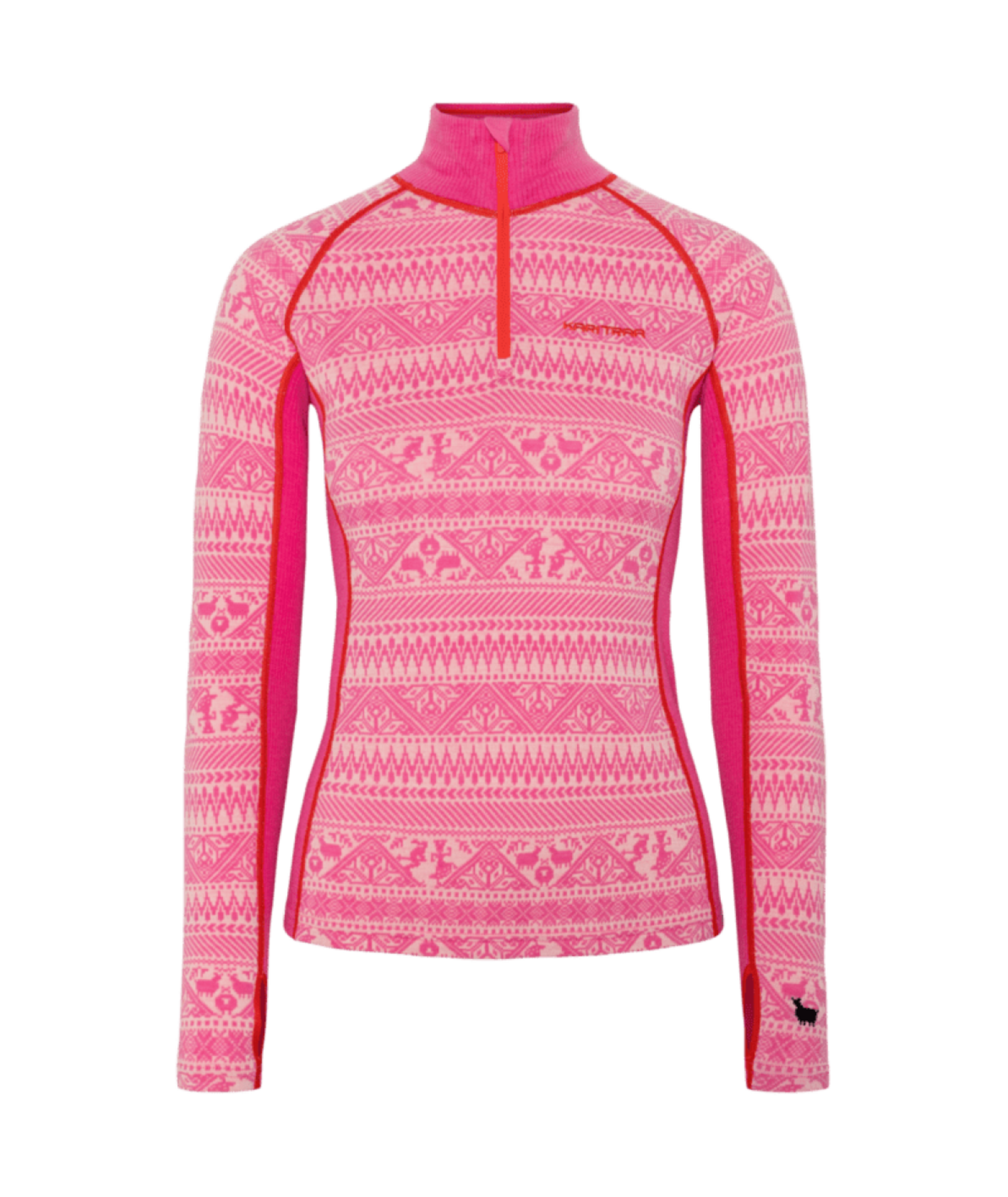 Kari Traa Tale Half Zip in PINK