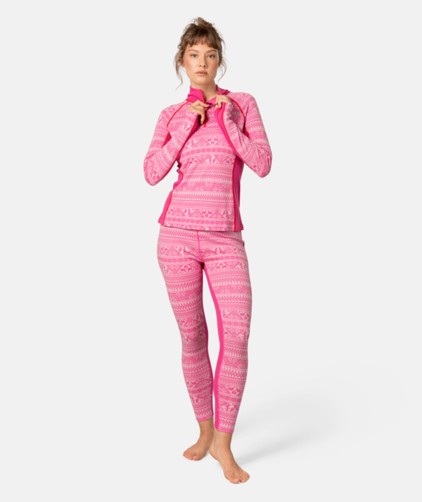 Kari Traa Tale Half Zip in PINK