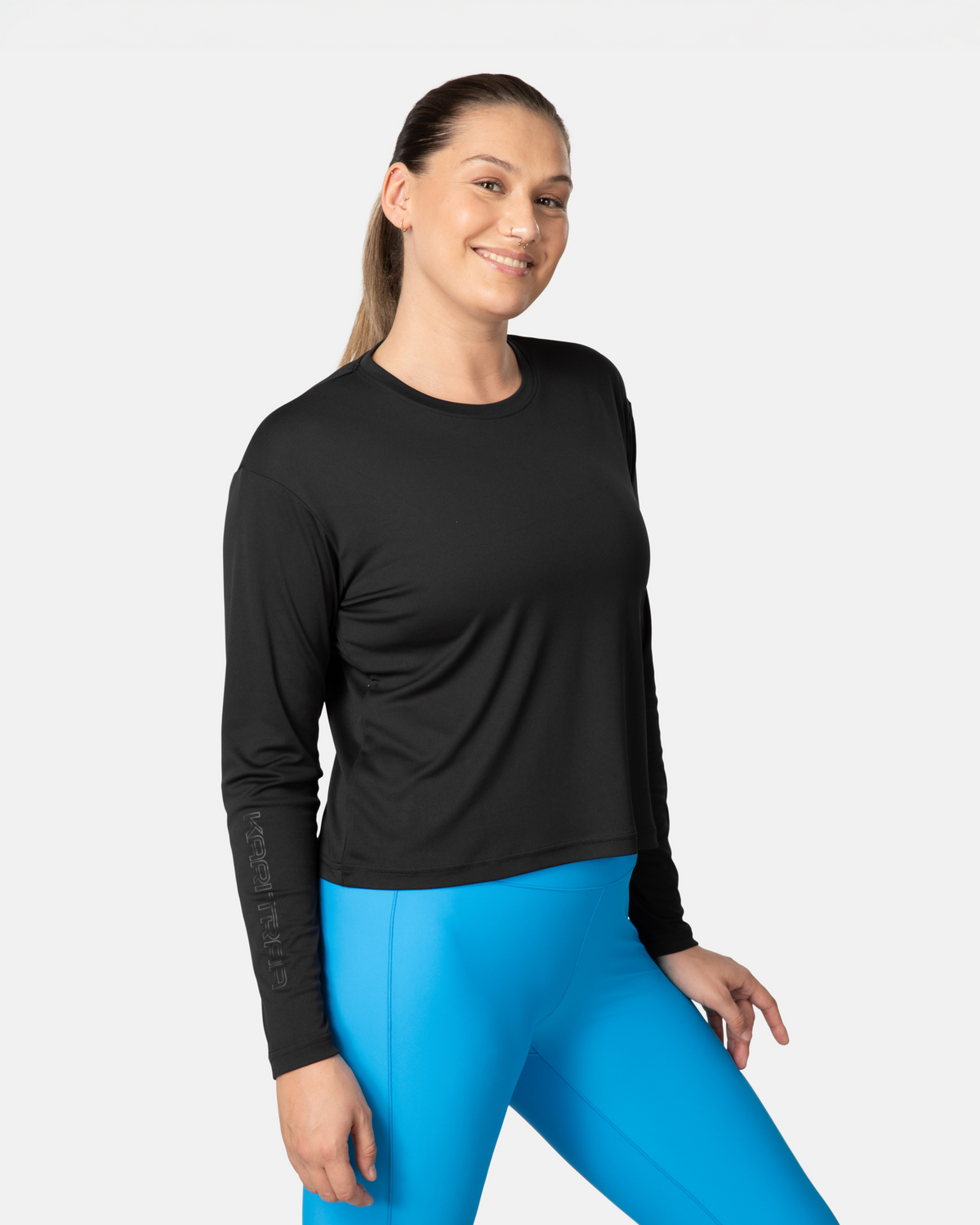 Kari Traa Una Long Sleeve in SCHWARZ