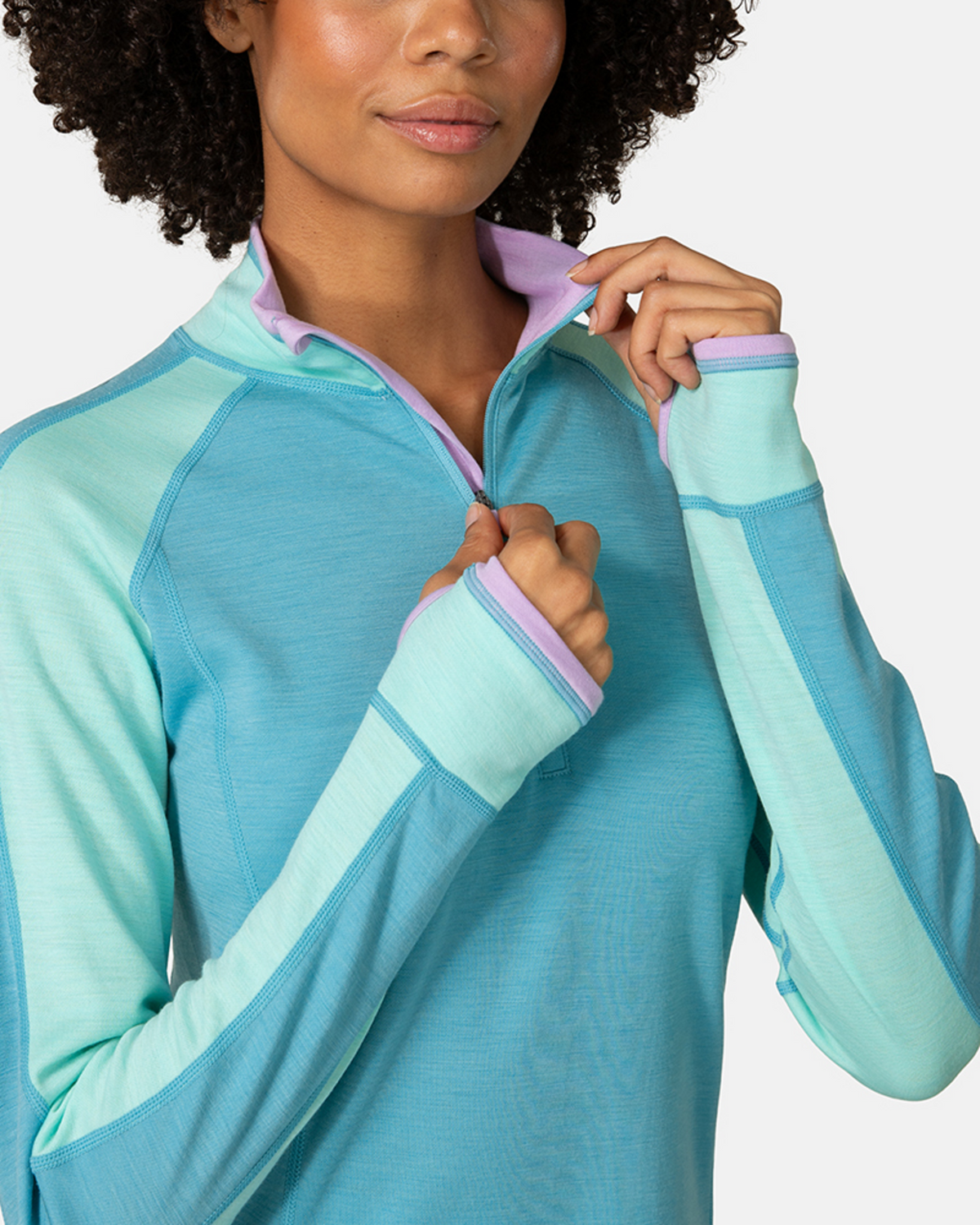 Kari Traa Mila Half Zip in BLAU