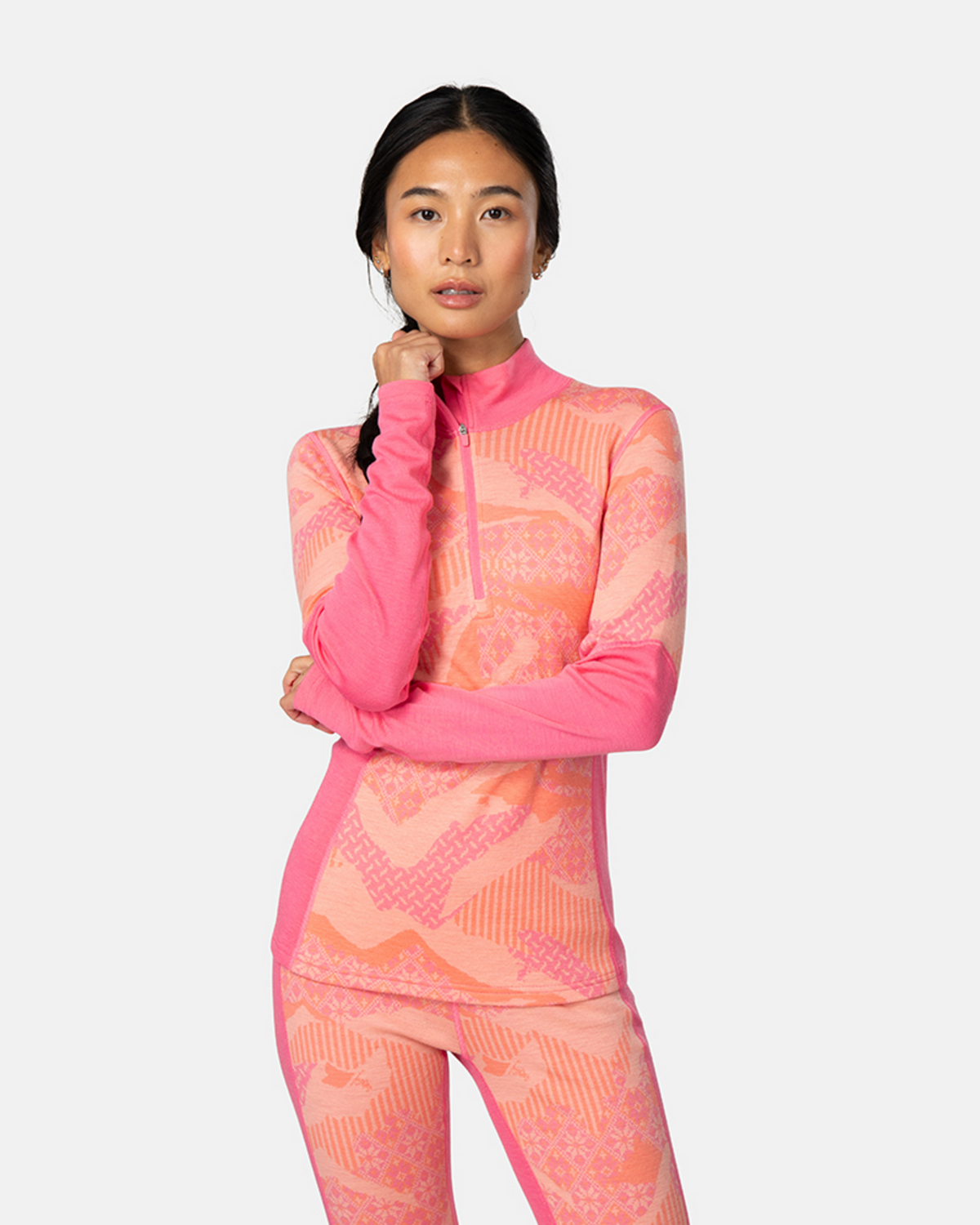 Kari Traa Olea Half Zip in PINK