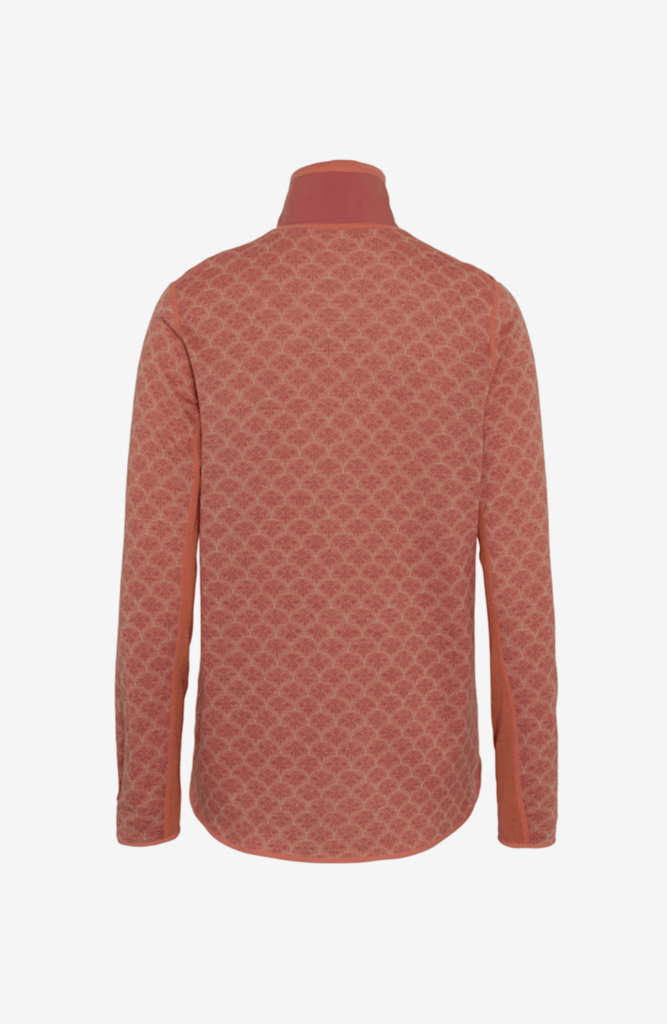 Kari Traa Sanne Light Wool Half Zip in PINK