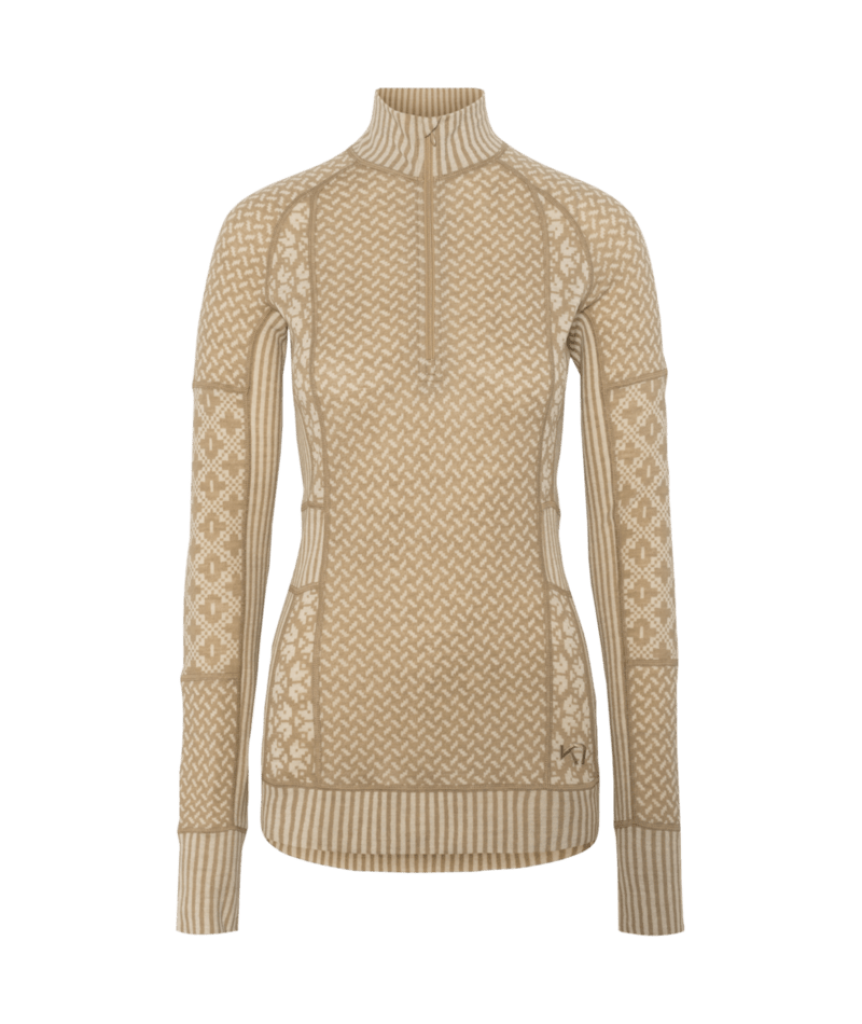 Kari Traa Smekker Half Zip in BEIGE