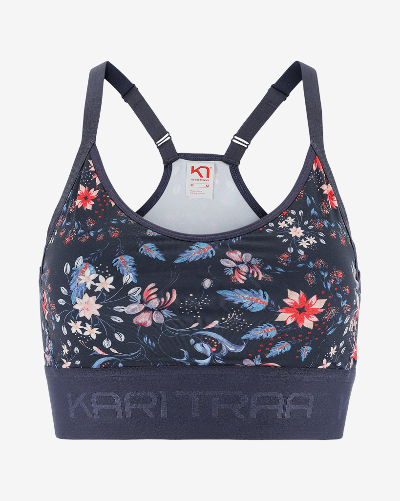 Kari Traa Froya Printed Sports Bra in BLAU