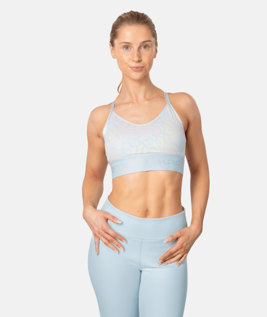 Kari Traa Froya Printed Sports Bra in BLAU