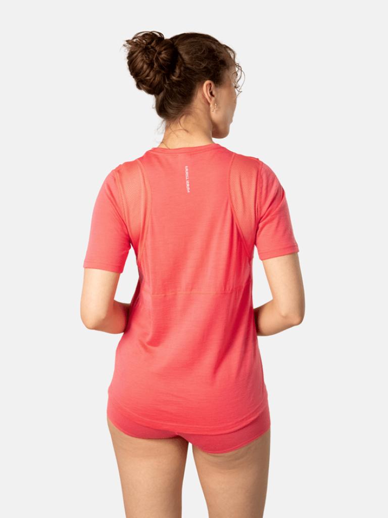 Kari Traa Embla Wool Tee in ORANGE