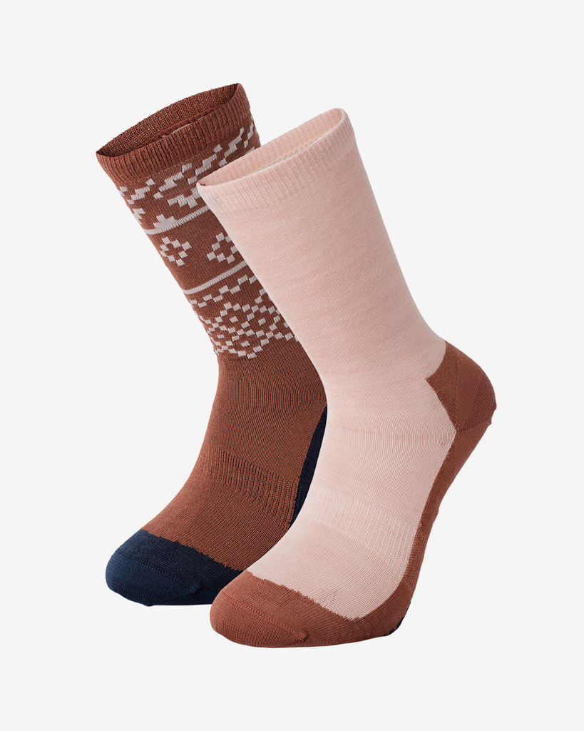Kari Traa Ragna Hiking Sock 2Pk in BRAUN