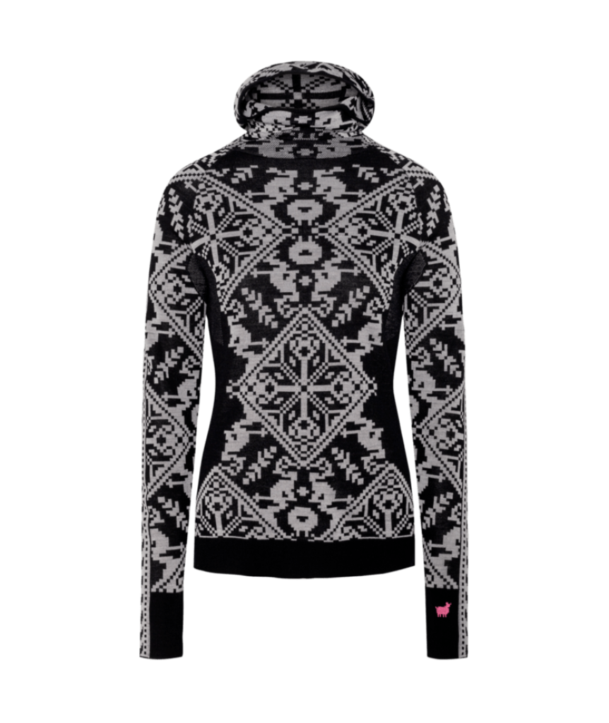 Kari Traa Saga Hood in SCHWARZ