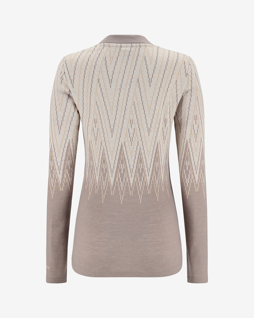 Kari Traa Juliane Wool Long Sleeve in BEIGE