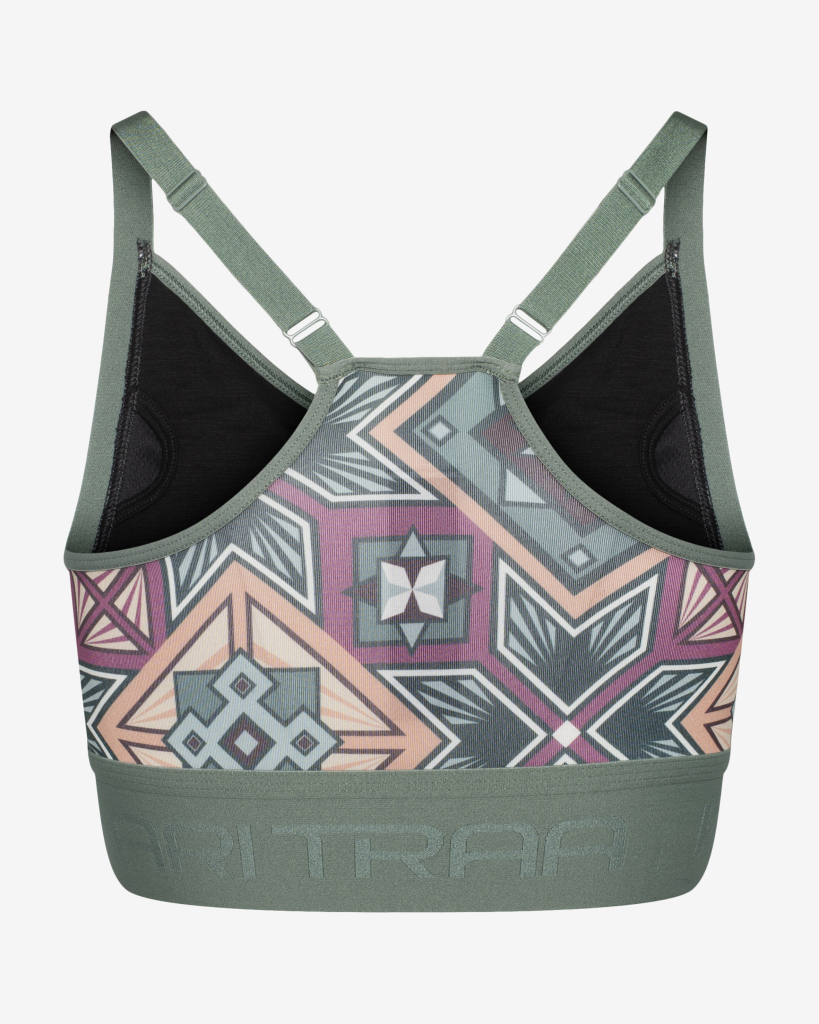 Kari Traa Froya Printed Sports Bra in GRÜN
