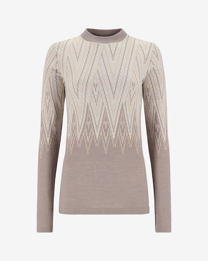 Kari Traa Juliane Wool Long Sleeve in BEIGE