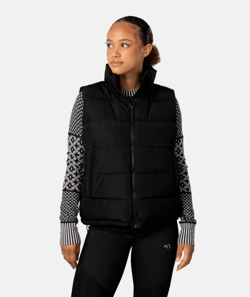Kari Traa Linn Vest in SCHWARZ