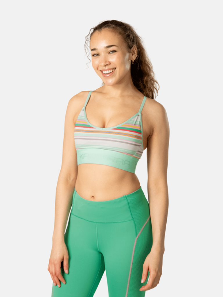 Kari Traa Var Printed Sports Bra in GRÜN