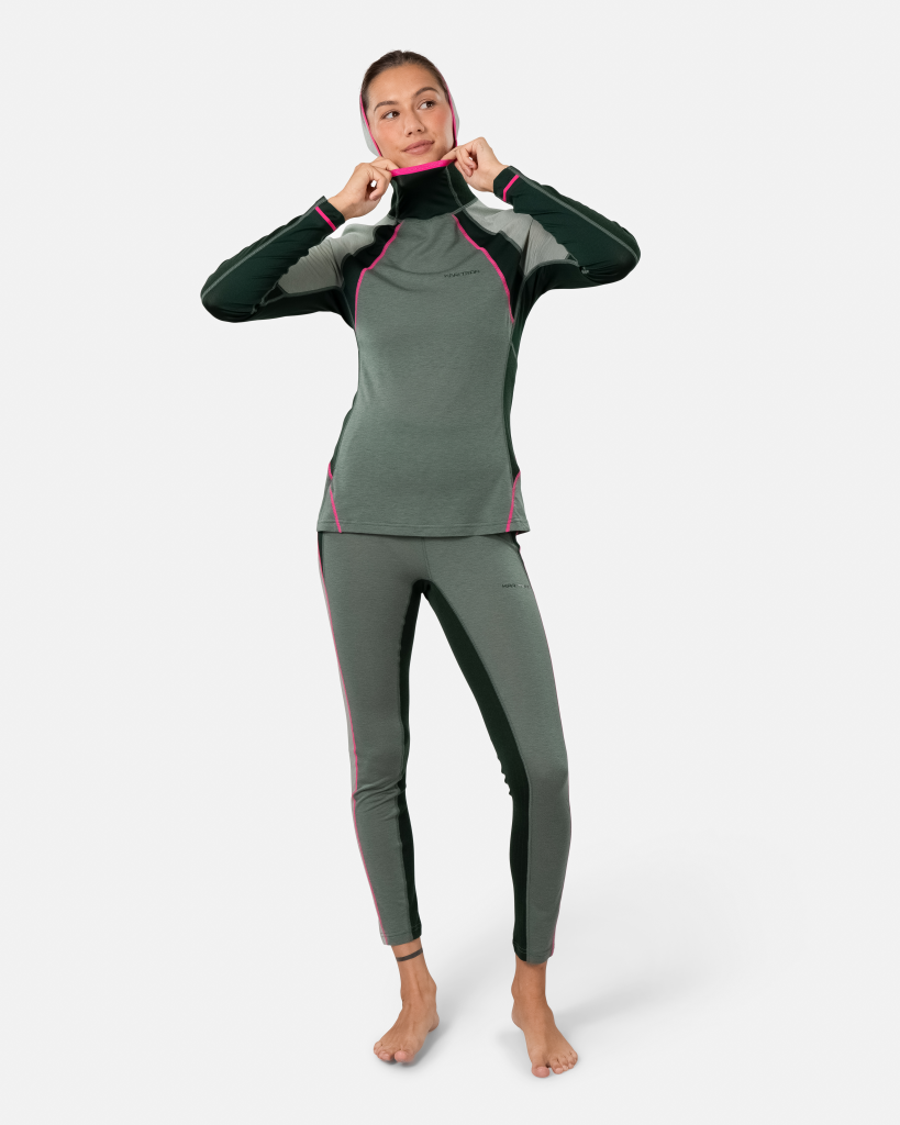 Kari Traa Alma Hood in GRÜN