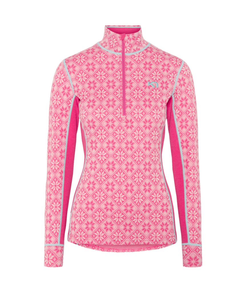 Kari Traa Rose Half Zip in PINK