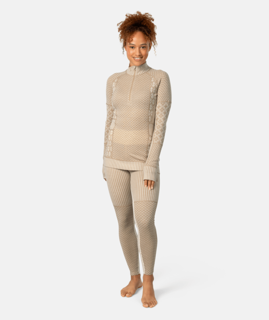 Kari Traa Smekker Half Zip in BEIGE