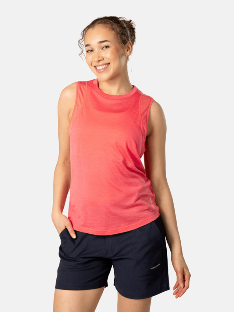 Kari Traa Embla Wool Top in ORANGE
