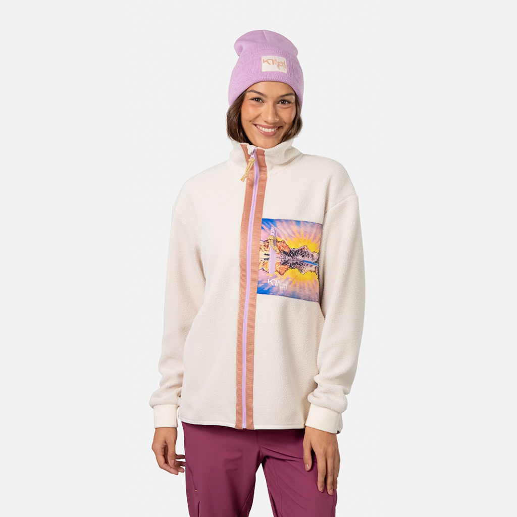 Kari Traa Rachel Pile Jacket in WEISS