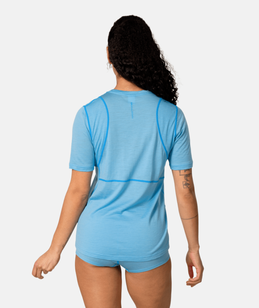 Kari Traa Embla Wool Tee in BLAU