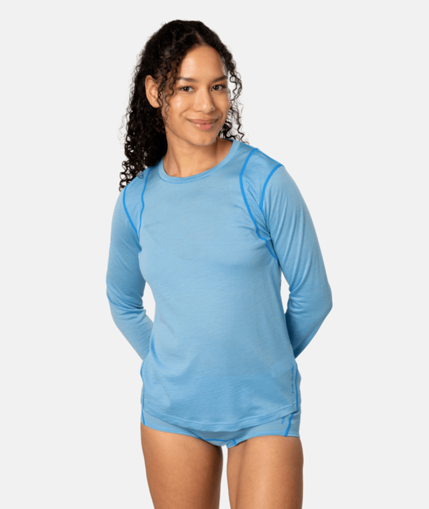 Kari Traa Embla Wool LS in BLAU