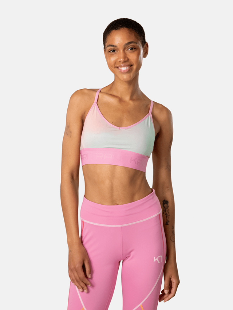 Kari Traa Var Printed Sports Bra in PINK