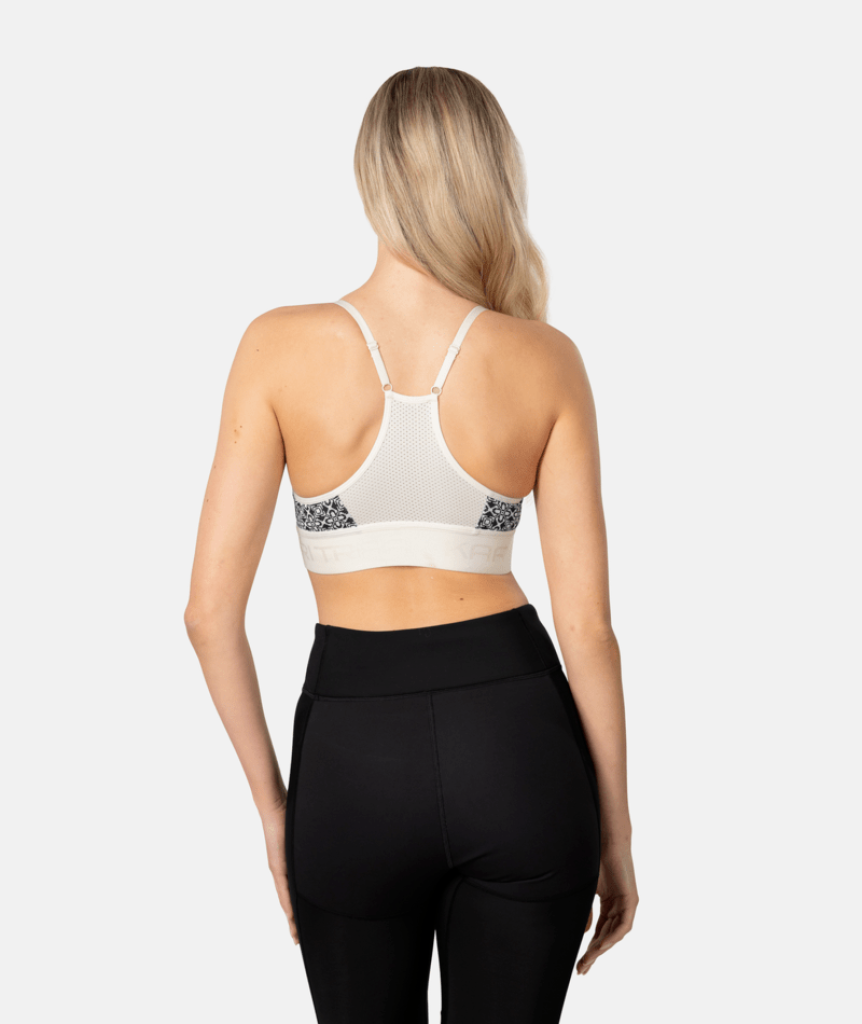 Kari Traa Var Printed Sports Bra in WEISS