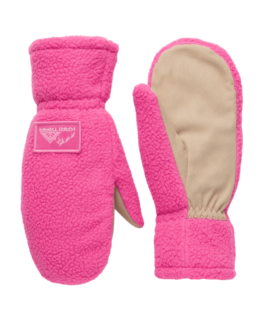 Kari Traa Rothe Pile Mittens in PINK