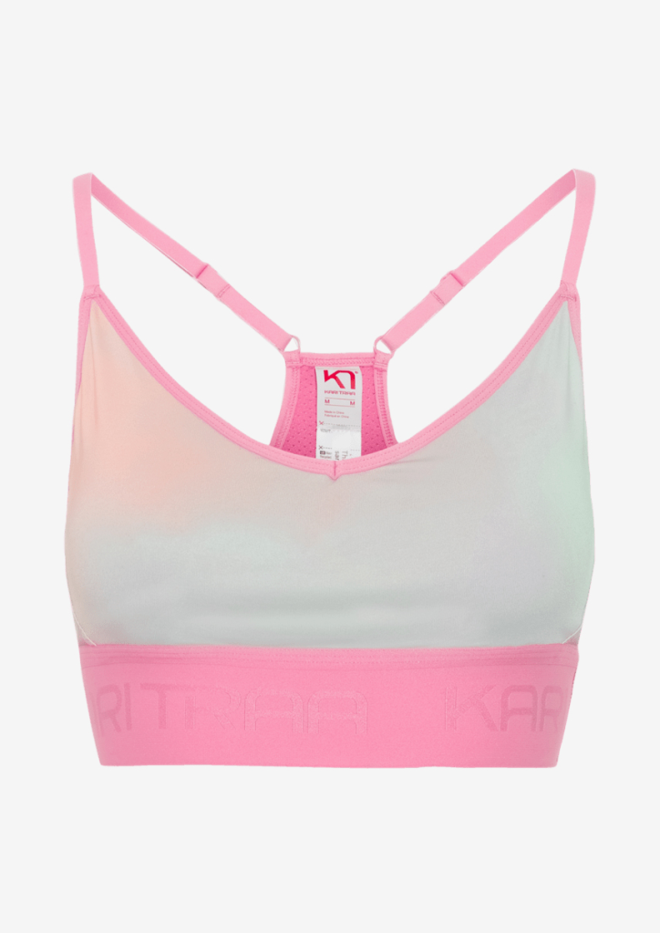 Kari Traa Var Printed Sports Bra in PINK